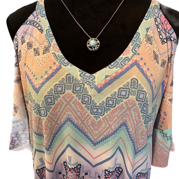 New N Forever Cold Shoulder Maxi Dress Size M - Picture 5 of 9